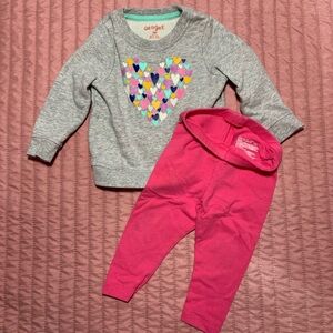 Cat & Jack set - girls size 12m